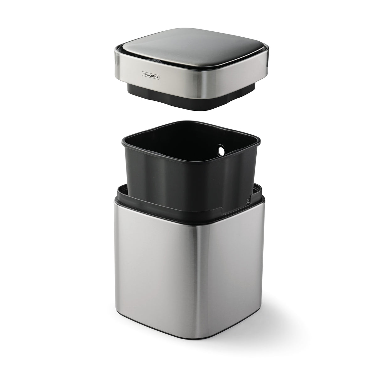 2.11 Gallon Stainless Steel Square Sensor Bin with ABS Lid