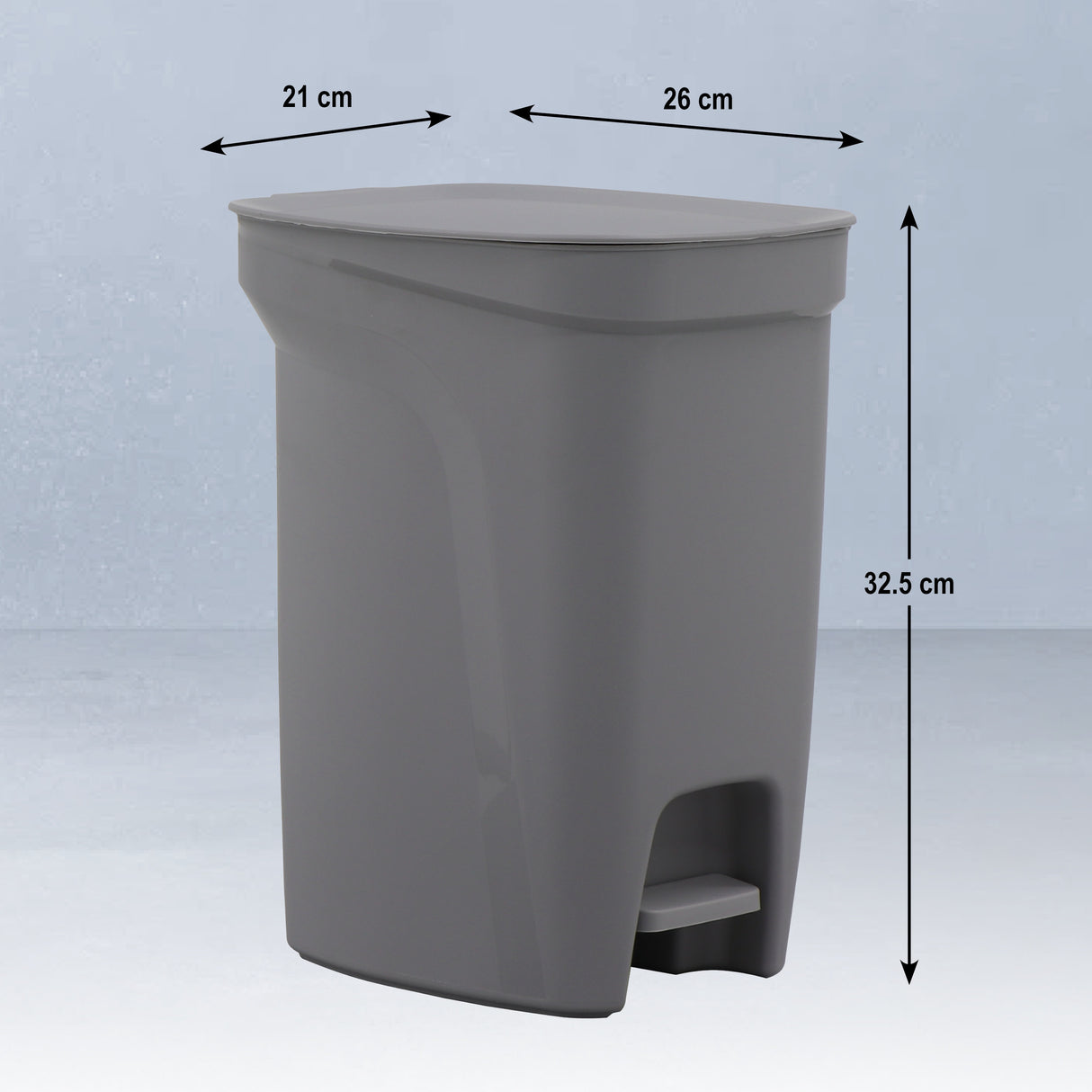 Plastic Trash Bin with Step Pedal