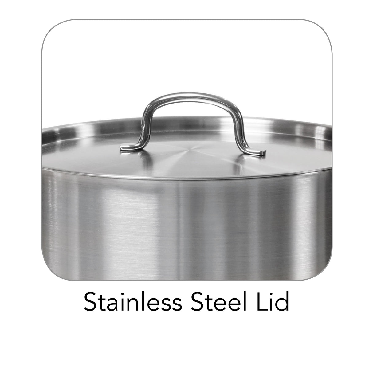Pro Line Stainless Steel Covered Stock Pot