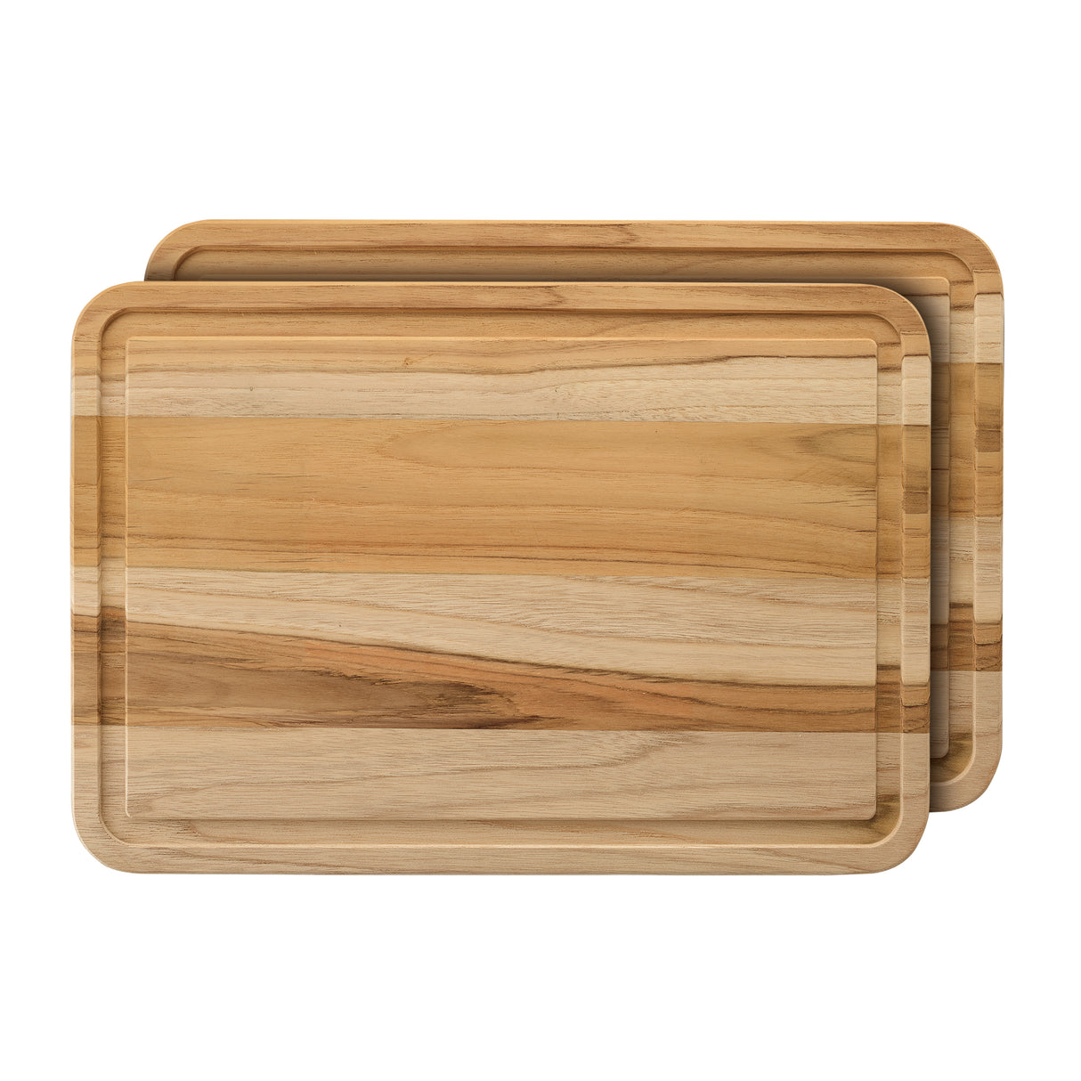 2 Piece Teak Cutting Board Set