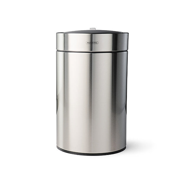 3.17 Gallon Stainless Steel Round Sensor Bin with SS Capped Lid