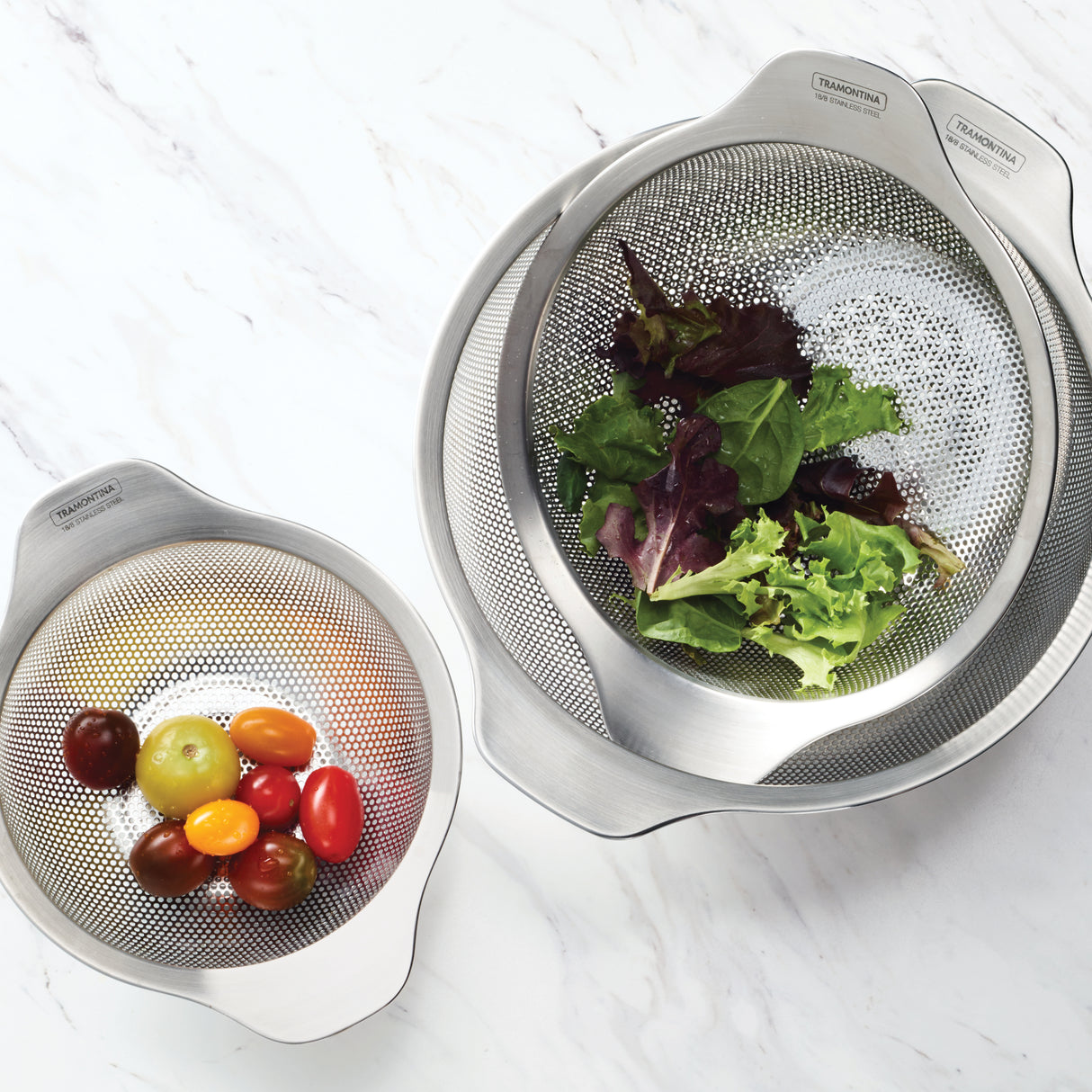 3 Piece Stainless Steel Colander Set