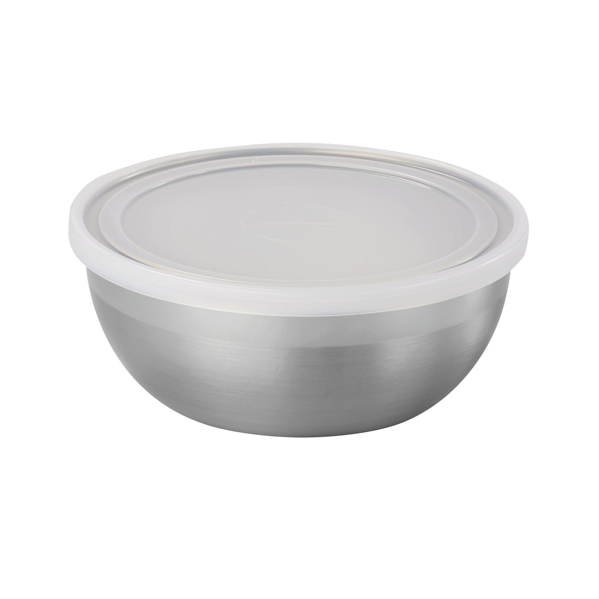 6 Piece Round Stainless Steel Covered Container Set - Frosted Lids