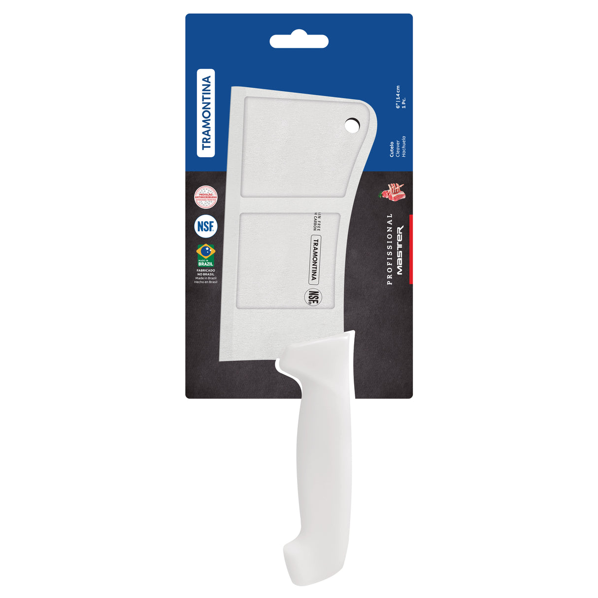 6 IN CLEAVER - WHITE HANDLE