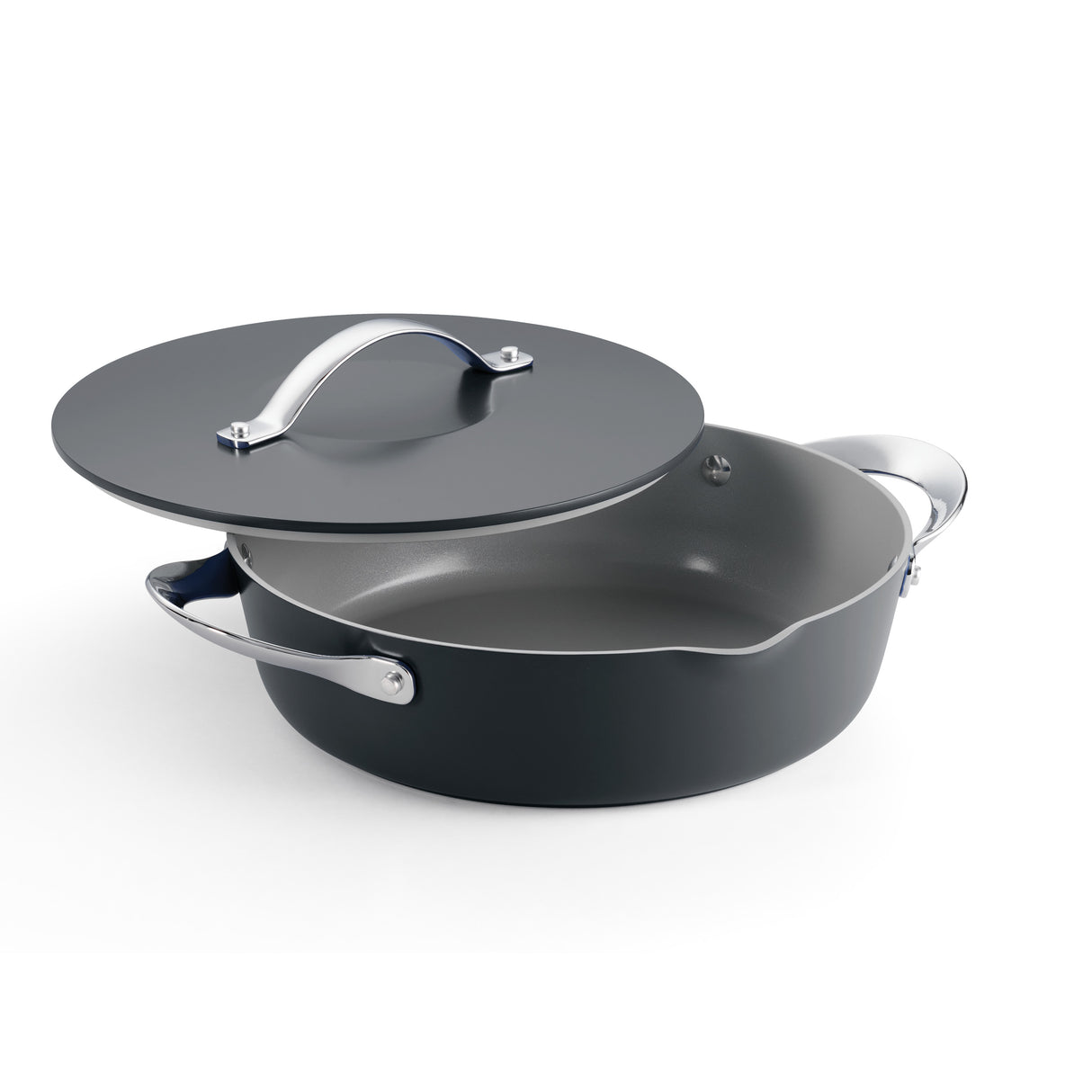 Fiora 4.25 Quart Multipurpose Ceramic Nonstick Pan - Gray