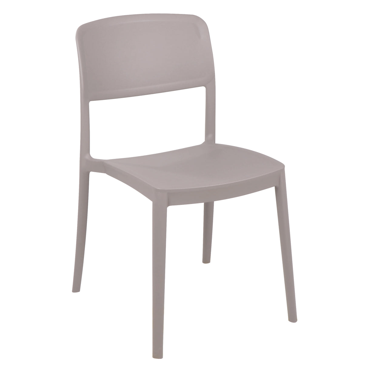 Marta Solid Taupe Poly Chair