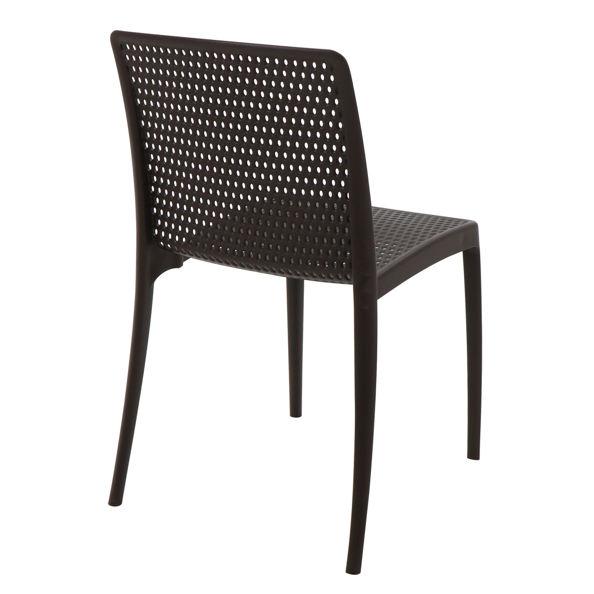 POLY CHAIR BLACK - Ocean +Clean - 21.3" x 20.1" x 32.5"