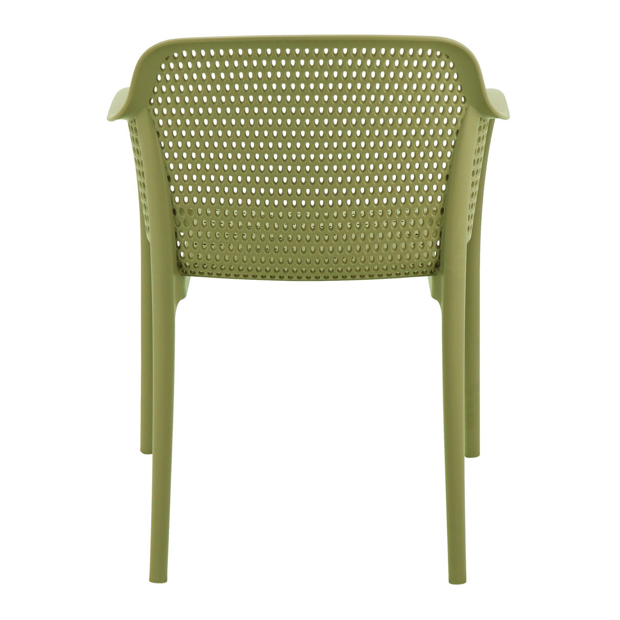 POLY ARMCHAIR OLIVE GREEN - 21.9" x 24" X 31.5"