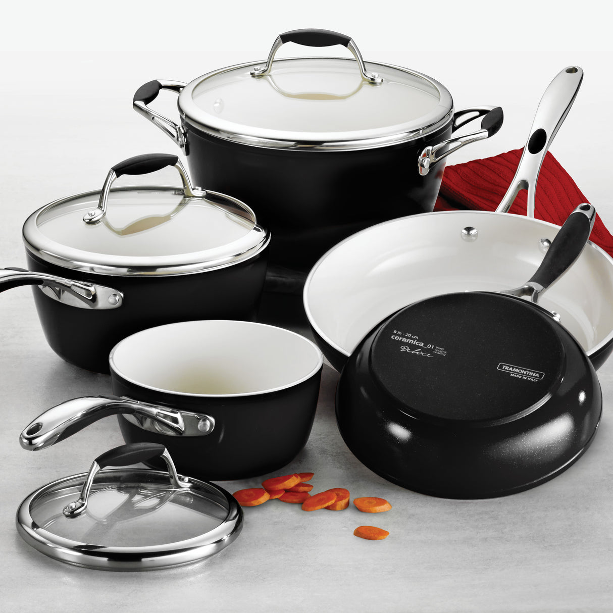 8 Piece Ceramic Cookware Set