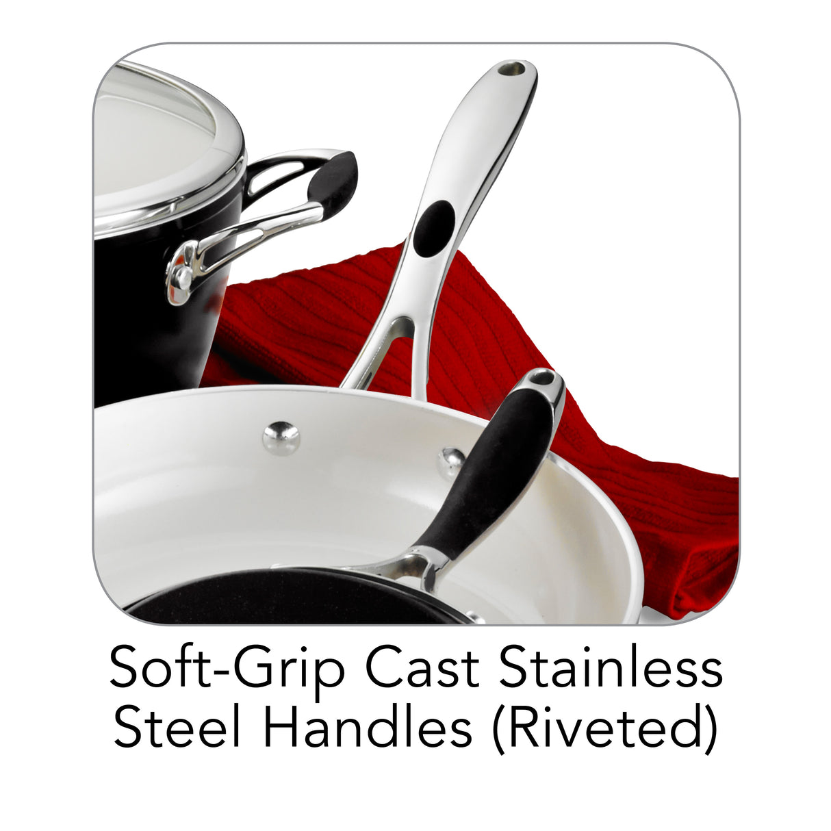 8 Piece Ceramic Cookware Set