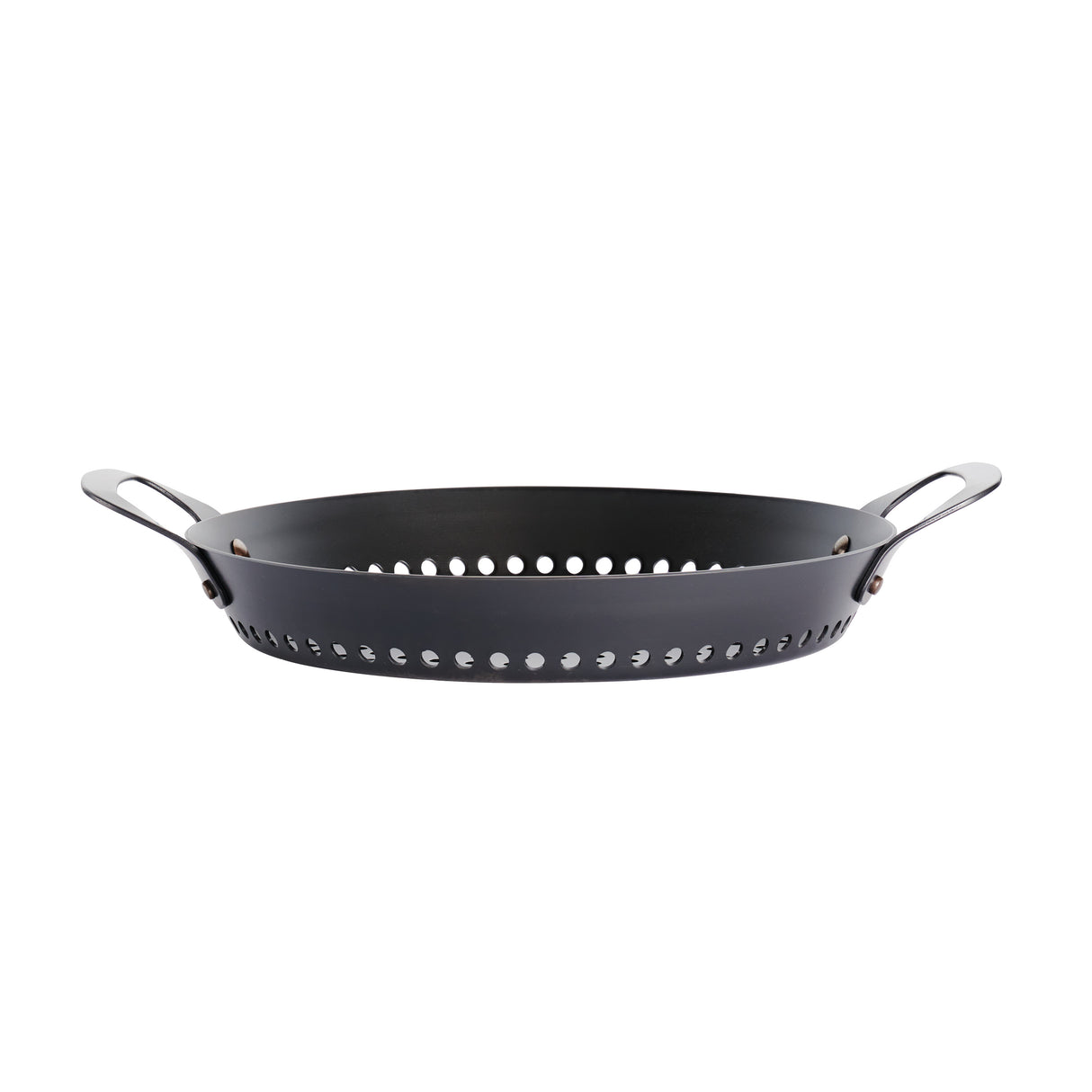 Churrasco BBQ 12 in Round Carbon Steel Grill Pan