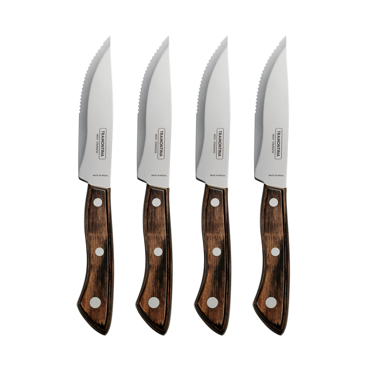 4 PC STEAK KNIFE SET - POLYWOOD HANDLE