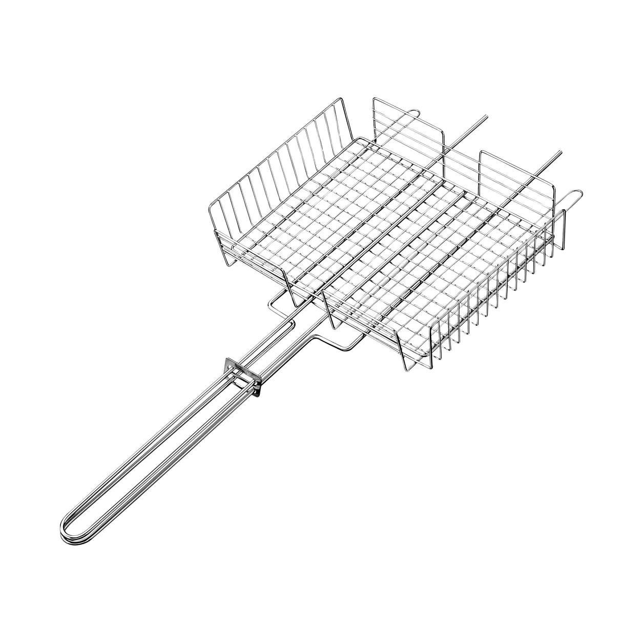 Churrasco BBQ Stainless Steel Multi-Use Deep Grill Basket