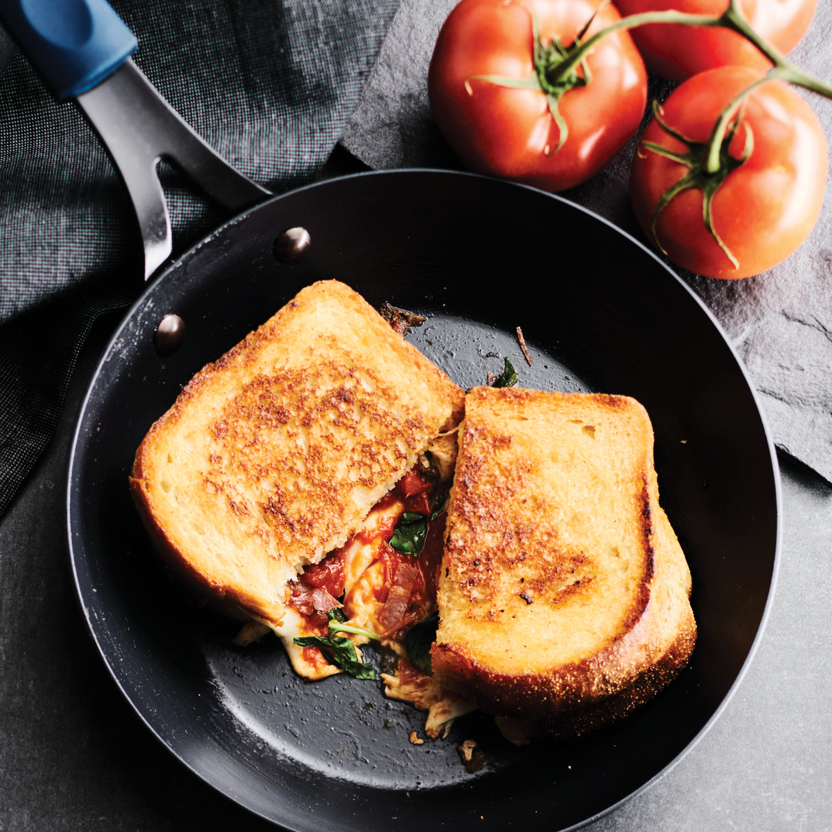 Ember Carbon Steel Fry Pan - with Silicone Grip