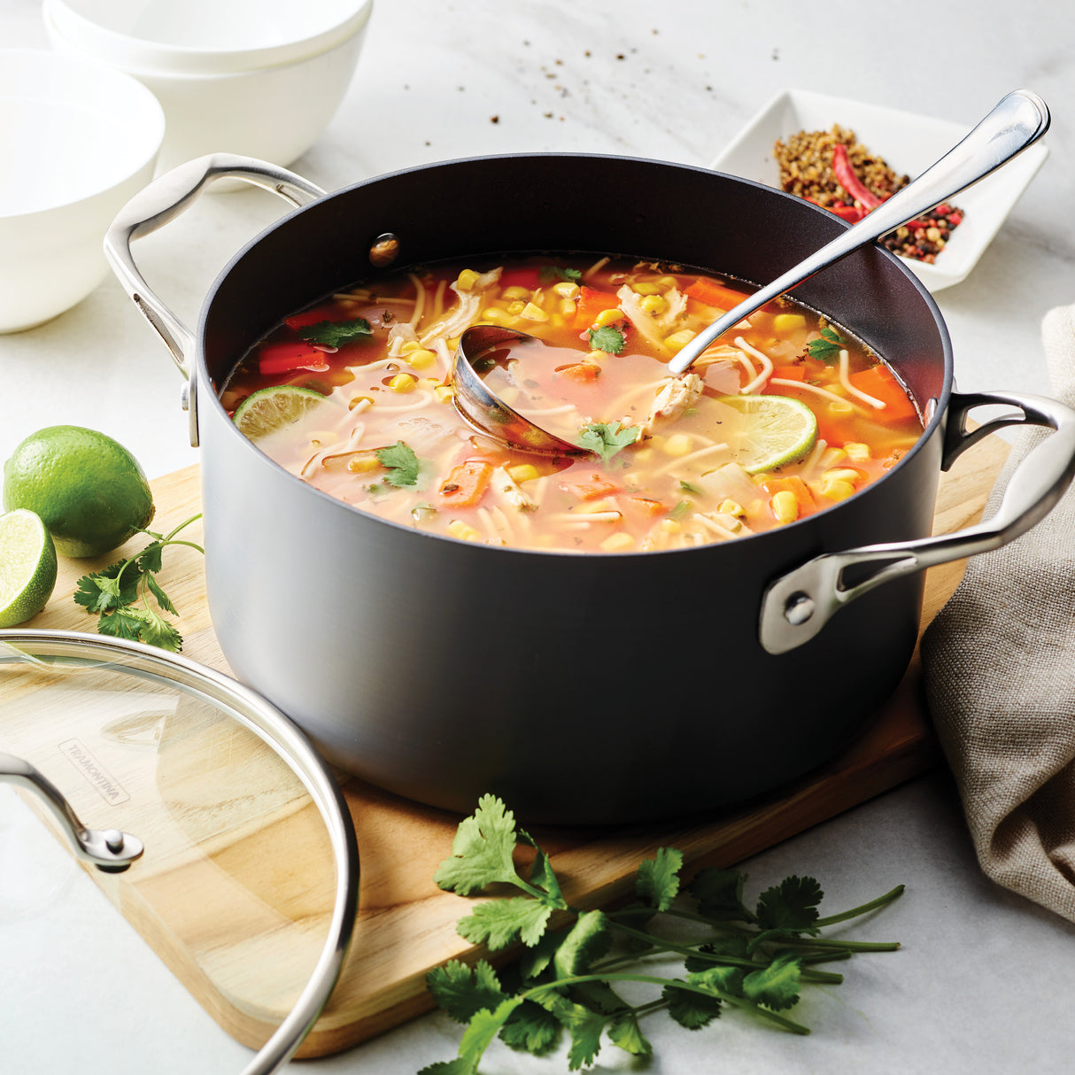 5 Quart Hard Anodized Aluminum Nonstick Covered Dutch Oven