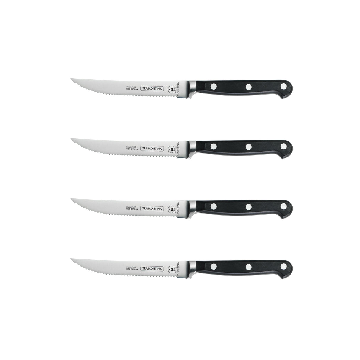 4-Piece Forged Serrated Steak Knife Set