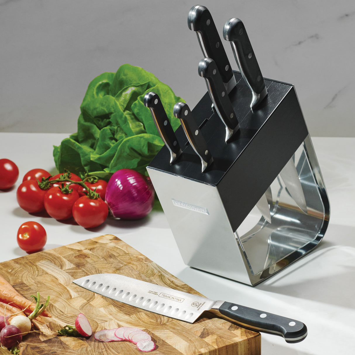 7-Piece Forged Kitchen Knife Block Set