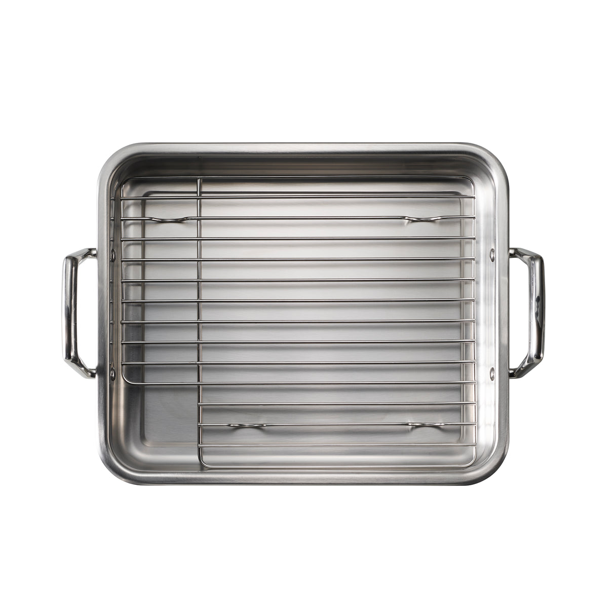 Prima Stainless Steel Roasting Pan - Includes Basting Grill