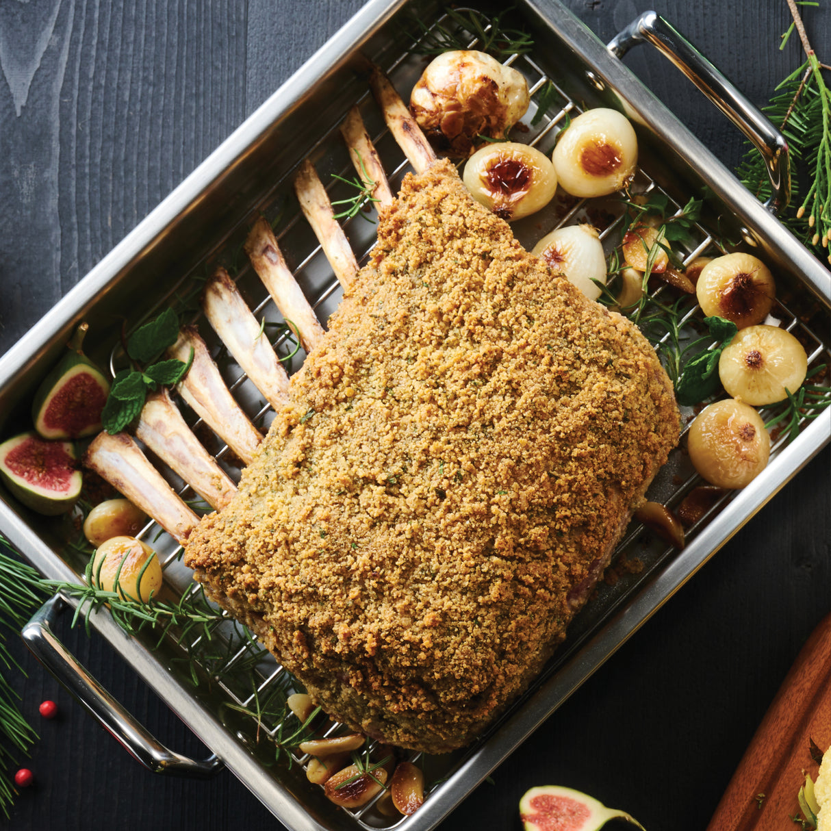 Prima Stainless Steel Roasting Pan - Includes Basting Grill