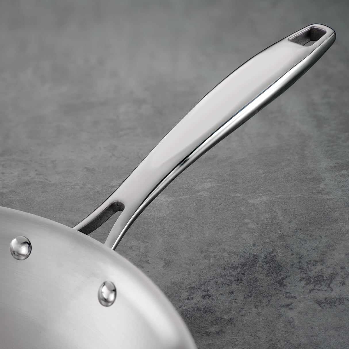 Tri-Ply Clad Stainless Steel Fry Pan