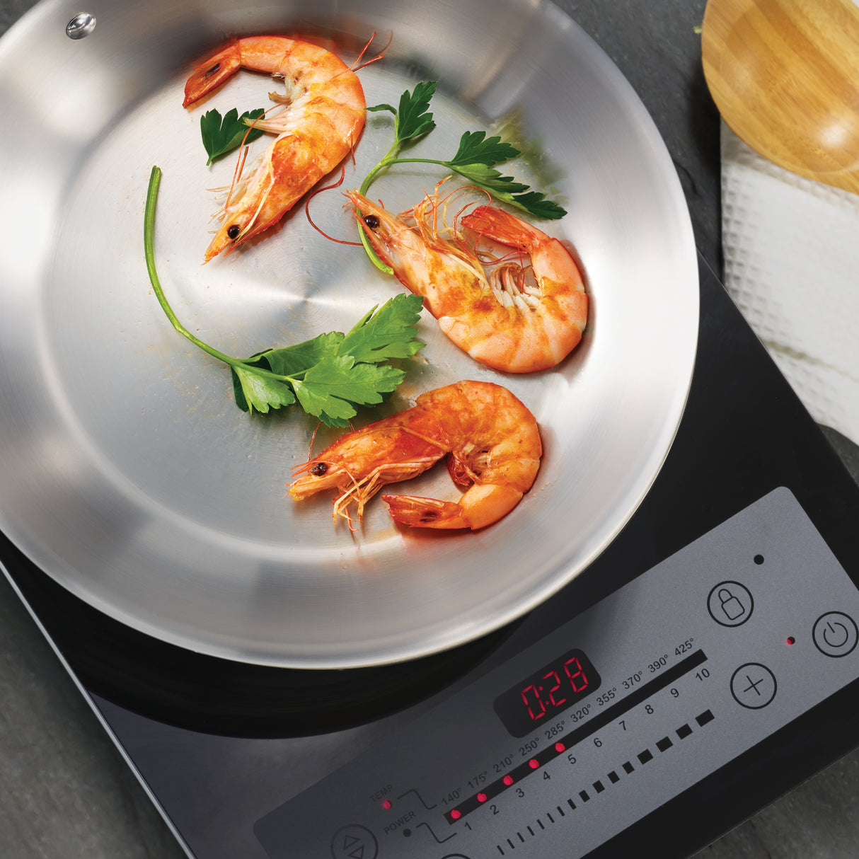 Tri-Ply Clad Stainless Steel Fry Pan