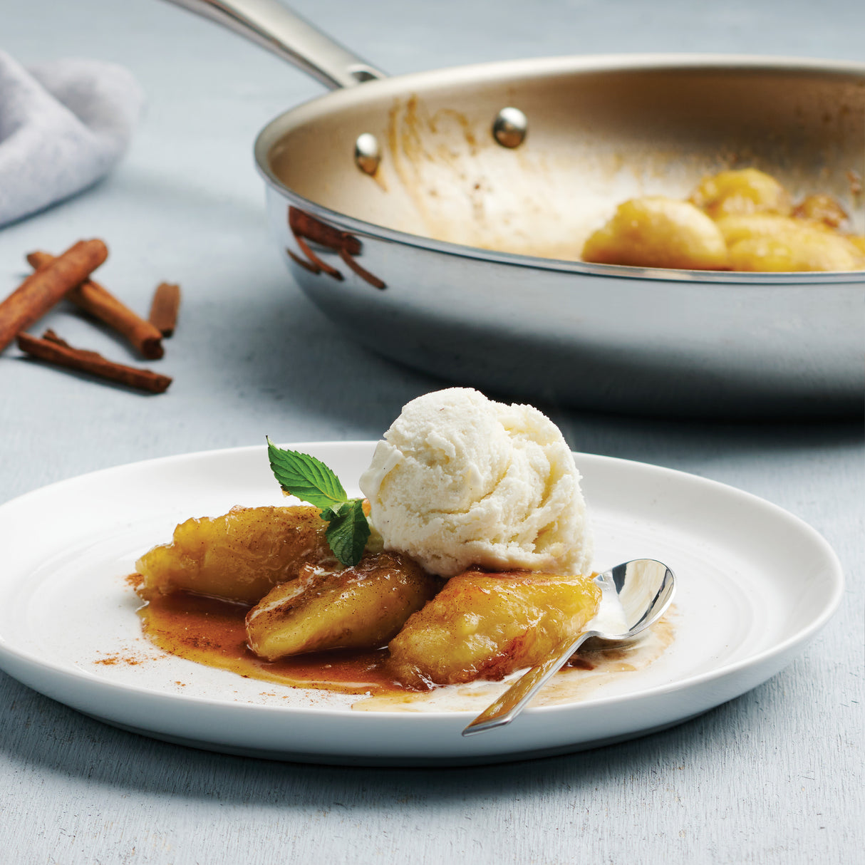 Tri-Ply Clad Stainless Steel Fry Pan