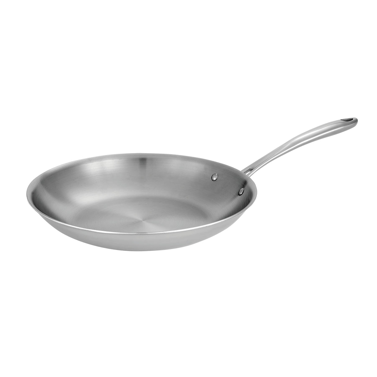 12 Inch Tri-Ply Clad Stainless Steel Fry Pan - Boston Handle