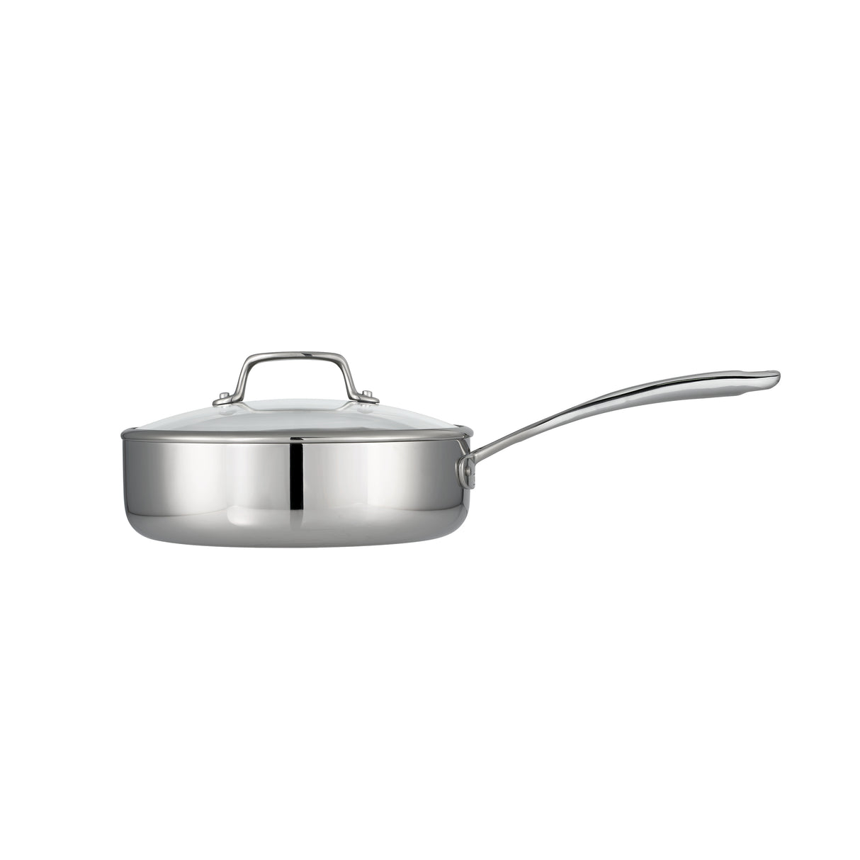 Tri-Ply Clad Stainless Steel 3 Qt Covered Deep Saute Pan