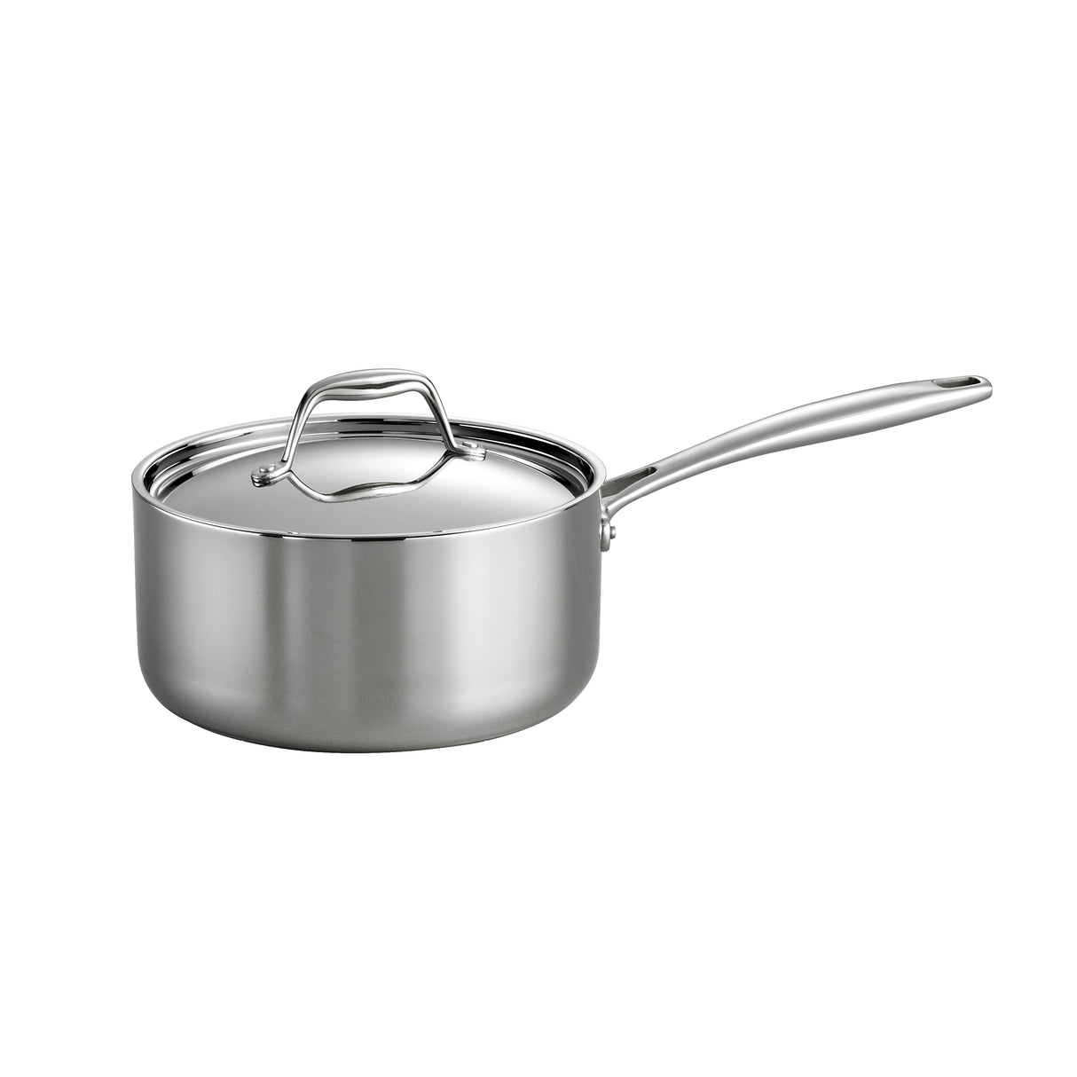 Signature 3 Quart Tri-Ply Clad Stainless Steel Covered Sauce Pan