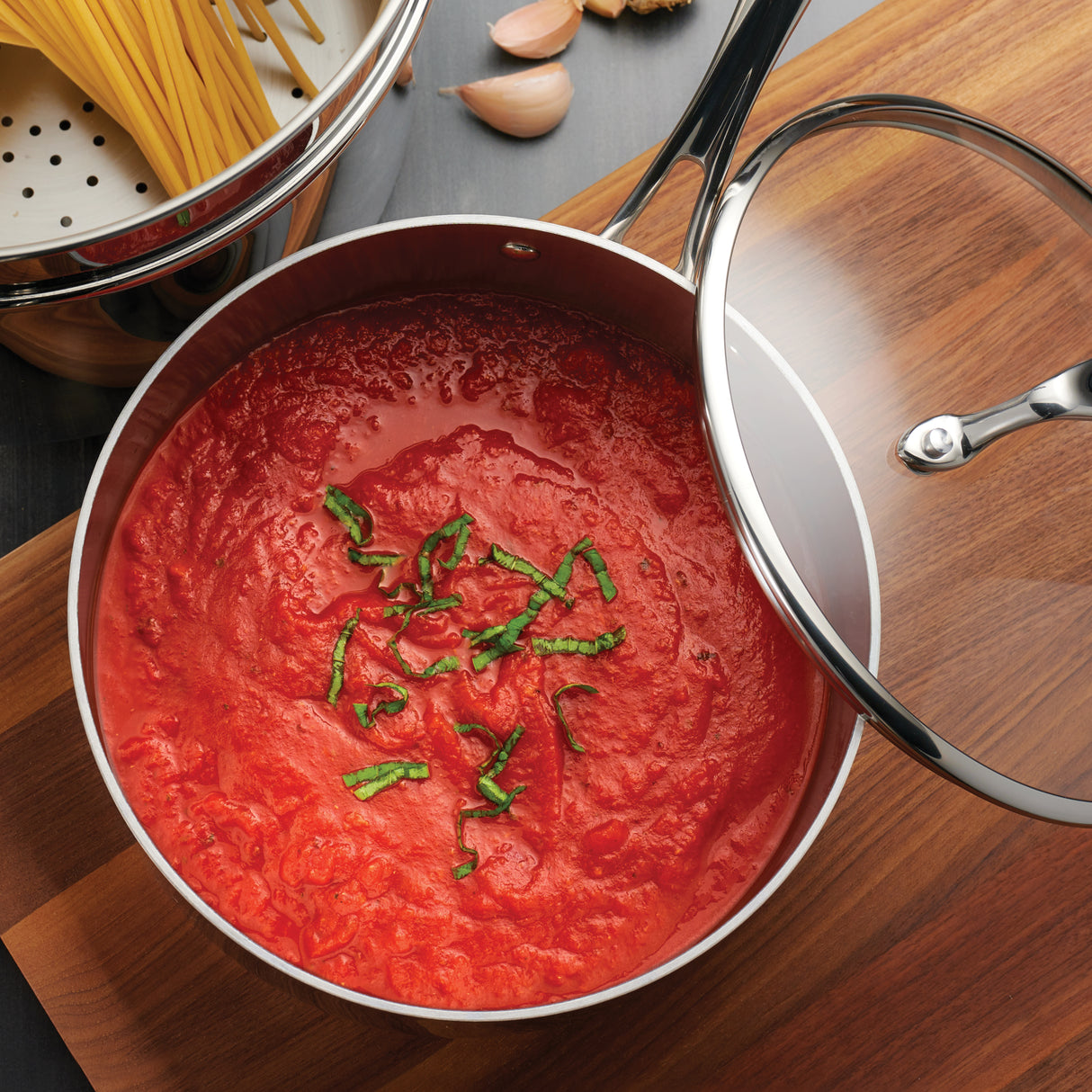 Tri-Ply Clad Stainless Steel Sauce Pan