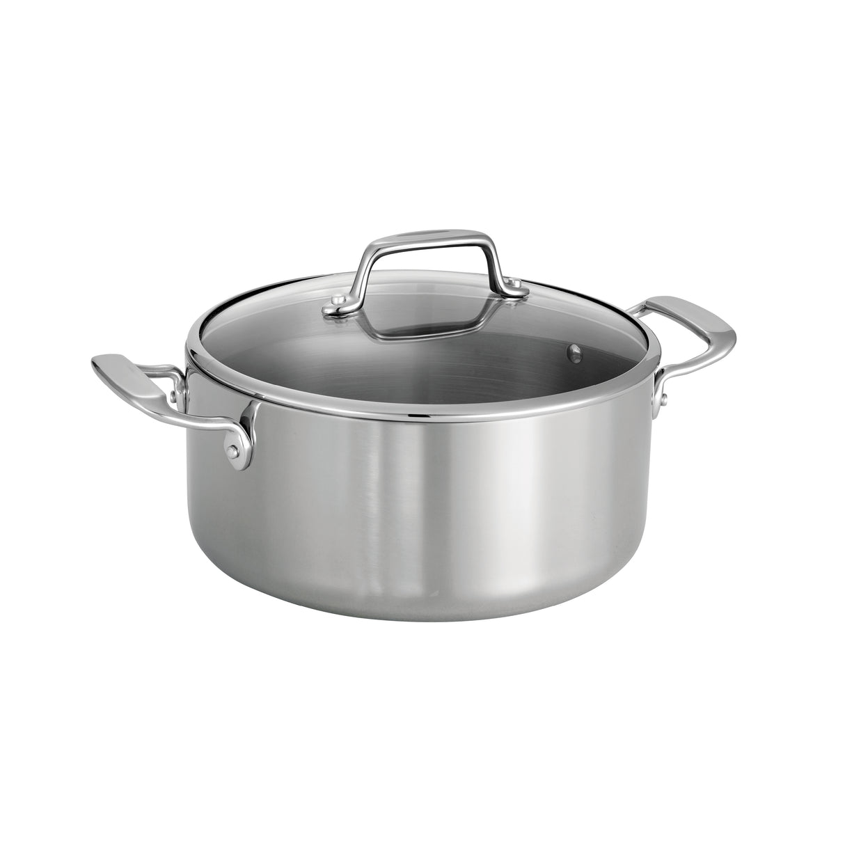 Tri-Ply Clad Stainless Steel 5 QT Covered Dutch Oven