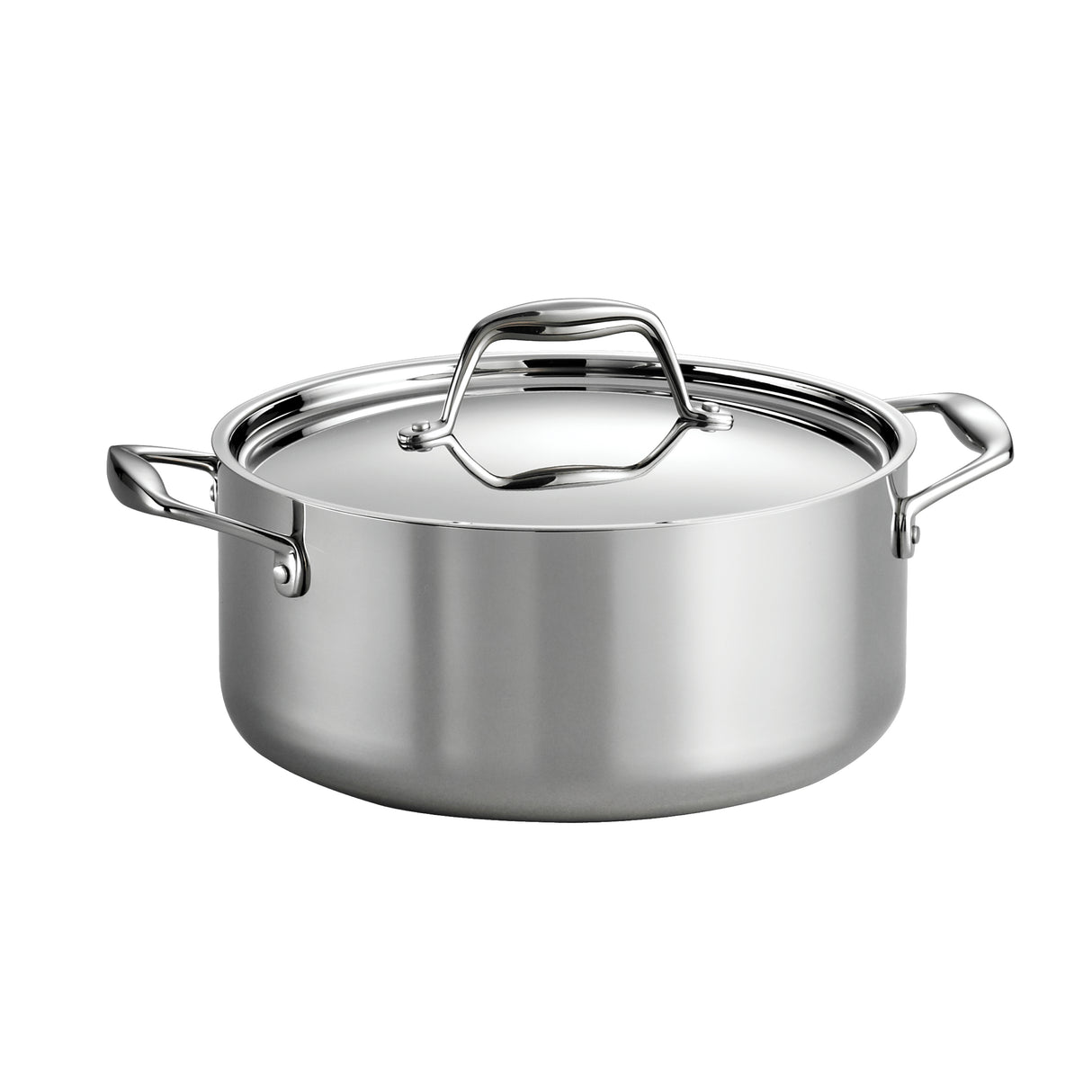5 Quart Tri-Ply Clad Stainless Steel Covered Dutch Oven