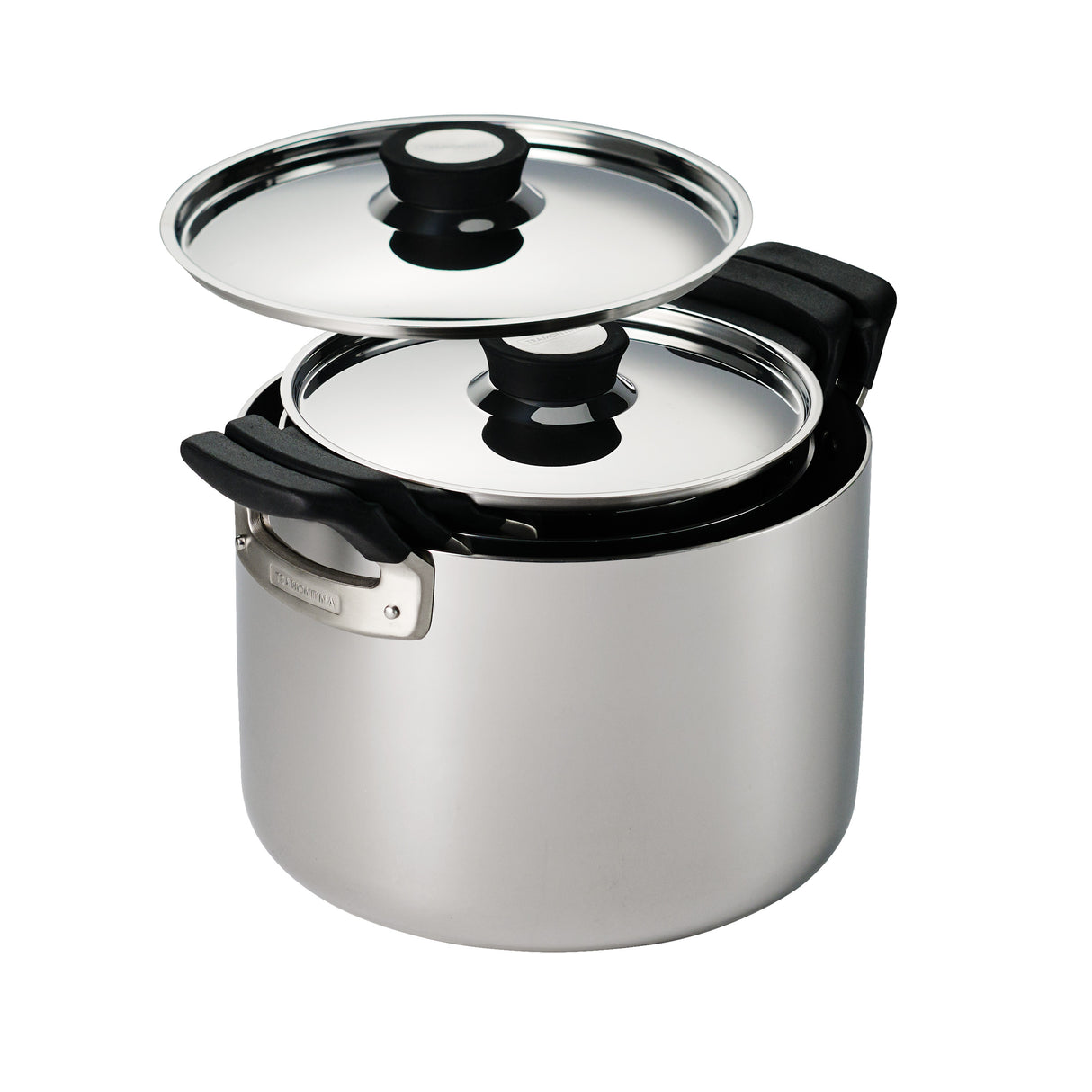 Nesting 6 Piece Stainless Steel Tri-Ply Clad Sauce and Stock Pot Set