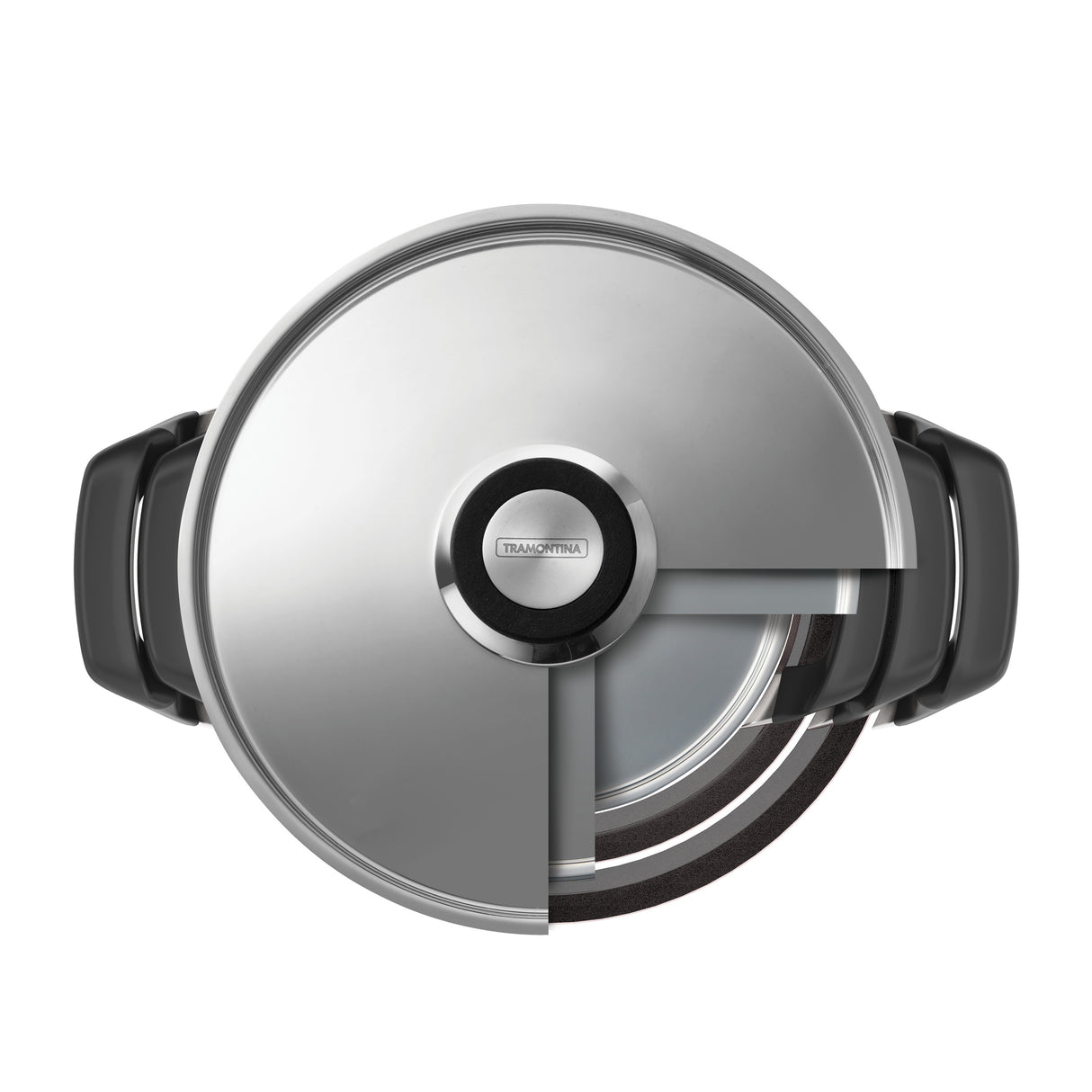 Nesting 6 Piece Stainless Steel Tri-Ply Clad Sauce and Stock Pot Set