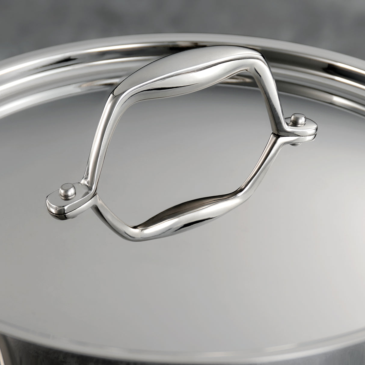8 Quart Tri-Ply Clad Stainless Steel Covered Stock Pot