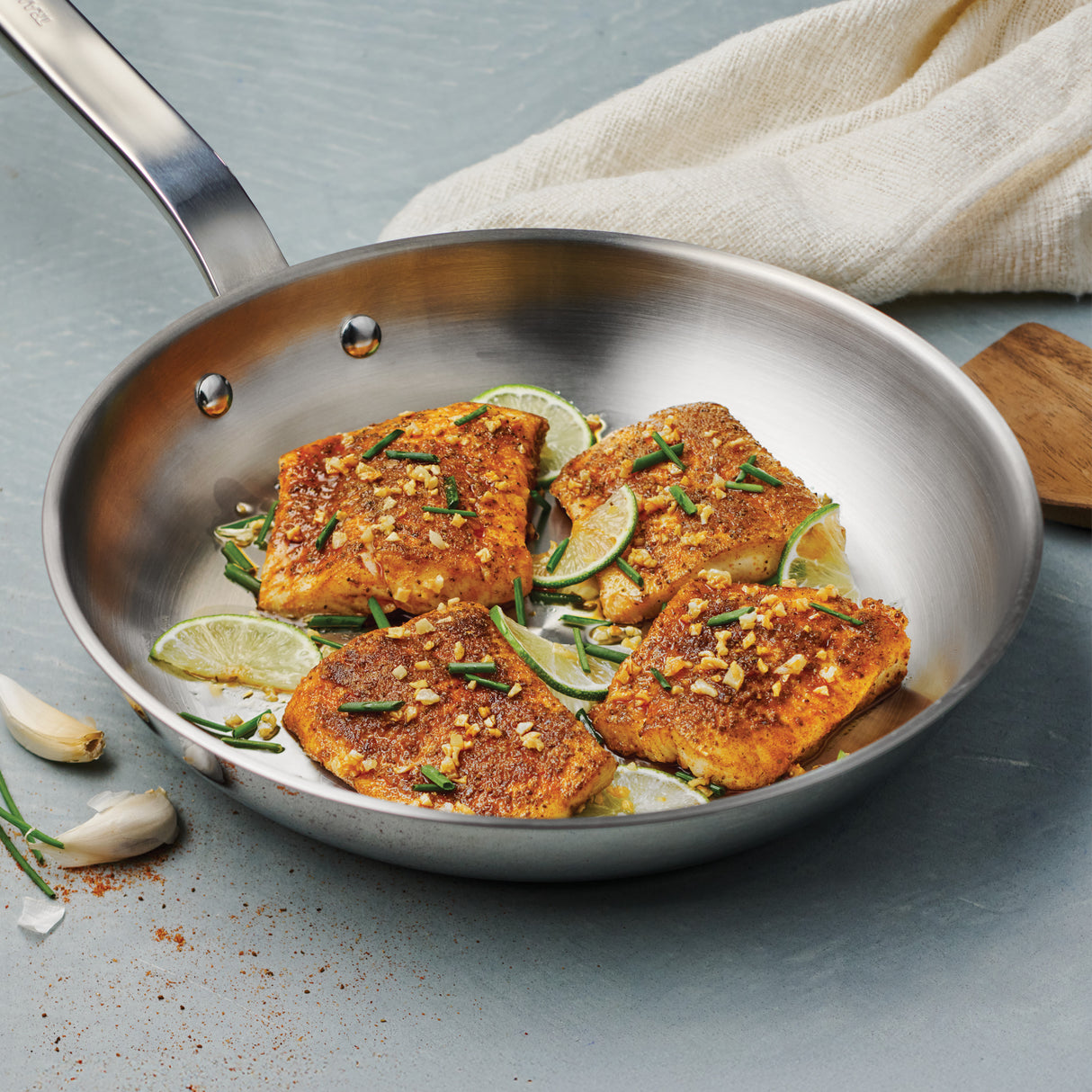 Tempo Tri-Ply Base Stainless Steel Fry Pan