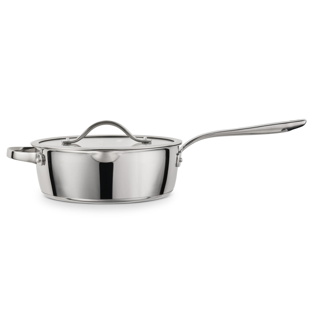 Tempo Tri-Ply Base 3.5 Quart Covered Deep Saute Pan
