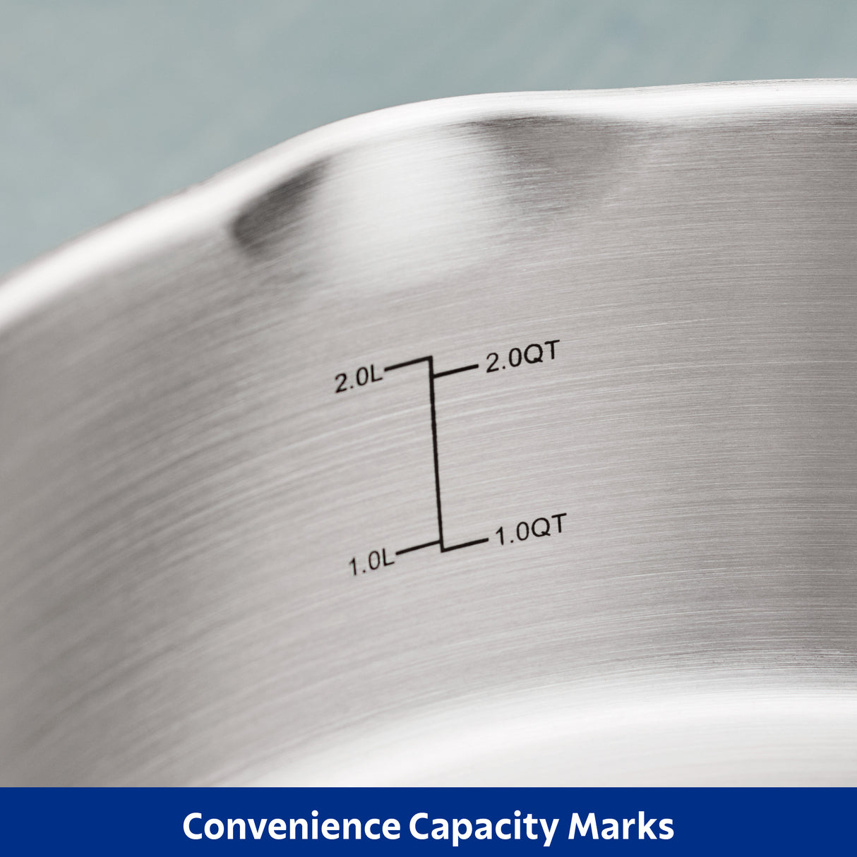 Tempo Tri-Ply Base 3.5 Quart Covered Deep Saute Pan