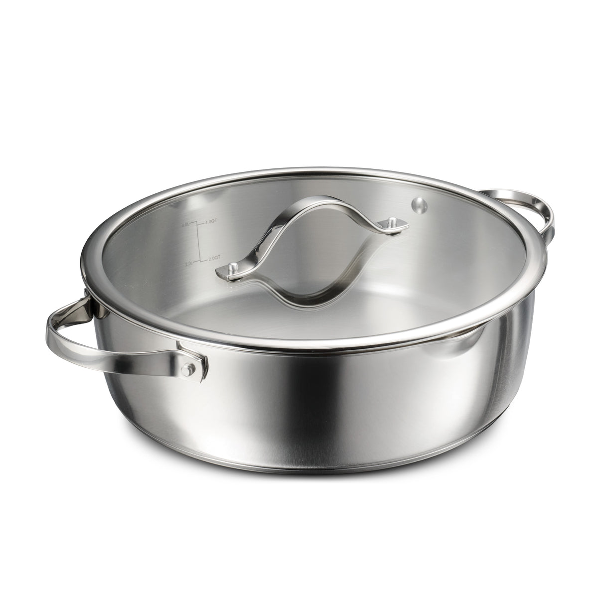 Tempo Tri-Ply Base 6 Quart Covered Braiser