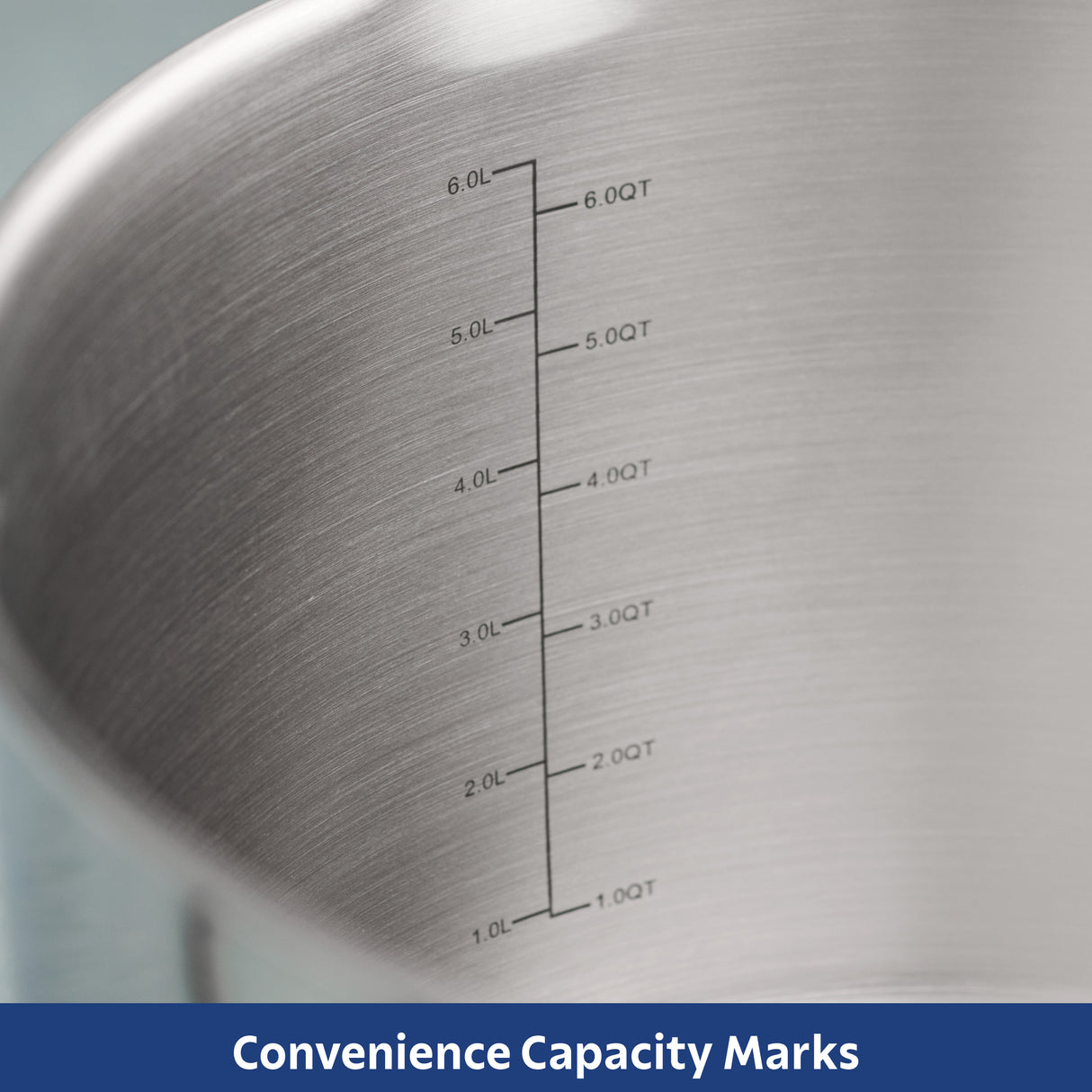 Tempo Tri-Ply Base 8 Quart Covered Stock Pot