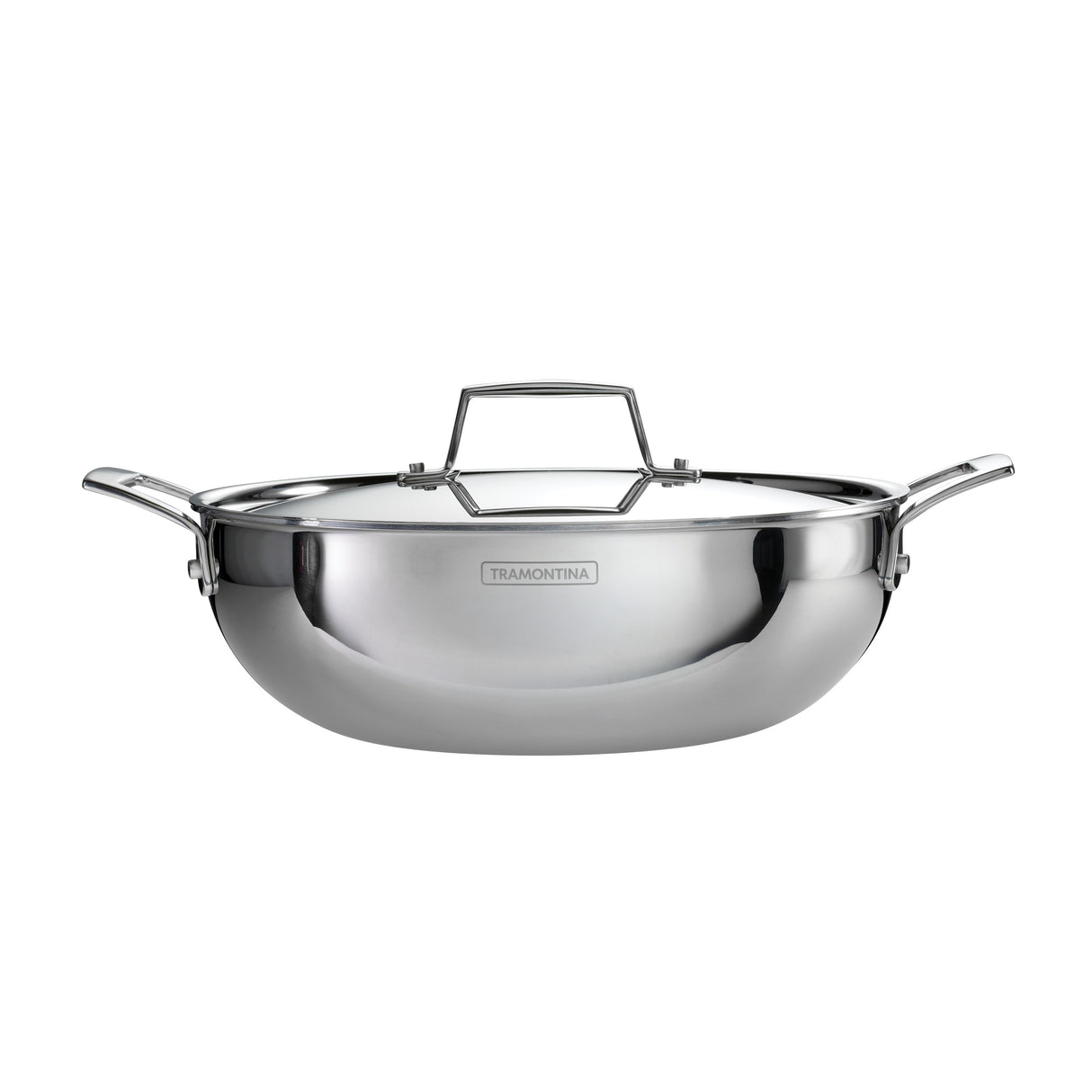Utsava Tri-Ply Clad Stainless Steel Covered Kadai