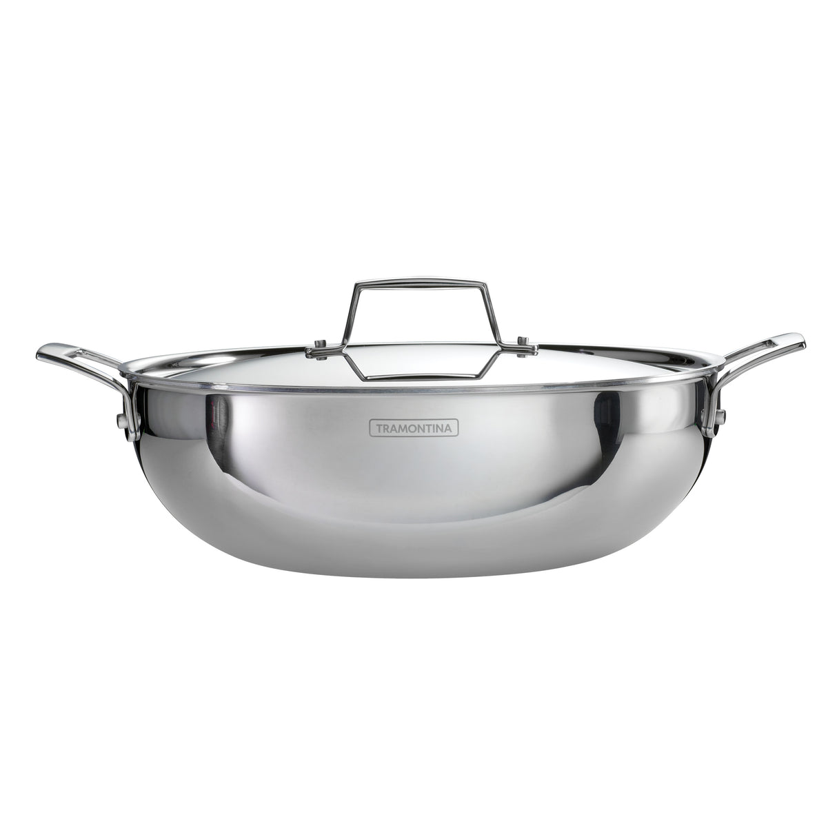 Utsava Tri-Ply Clad Stainless Steel Covered Kadai