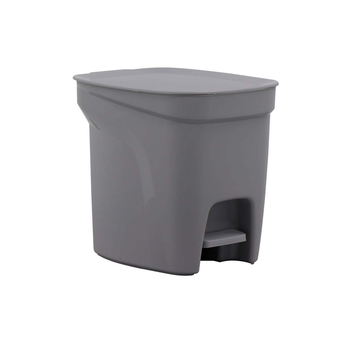 1.8 Gallon Compact Polypropylene Waste Bin - Gray