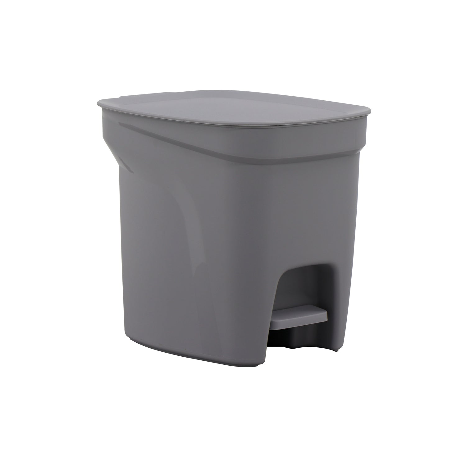 1.8 Gallon Compact Polypropylene Waste Bin - Gray