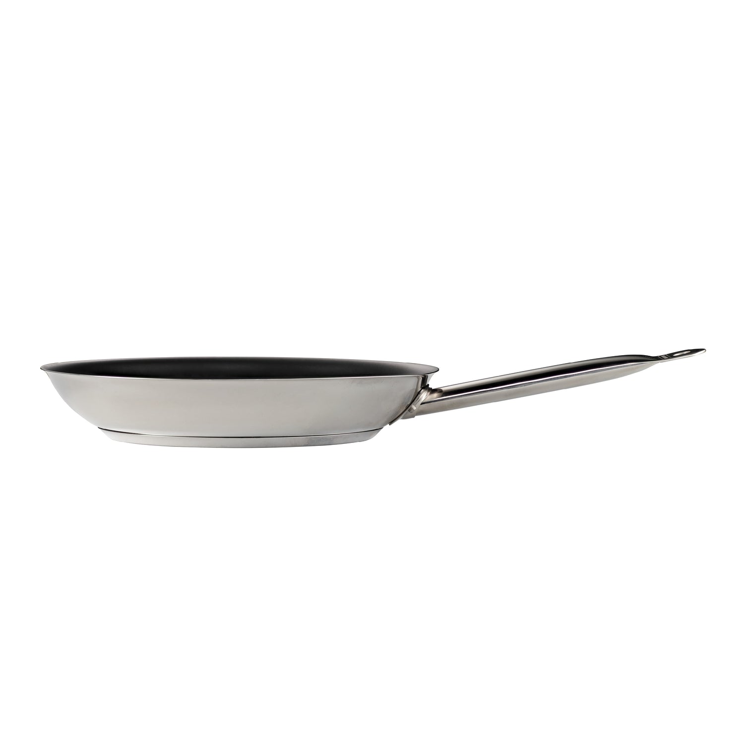 Tri-Ply Base Stainless Steel Fry Pan with Nonstick Interior