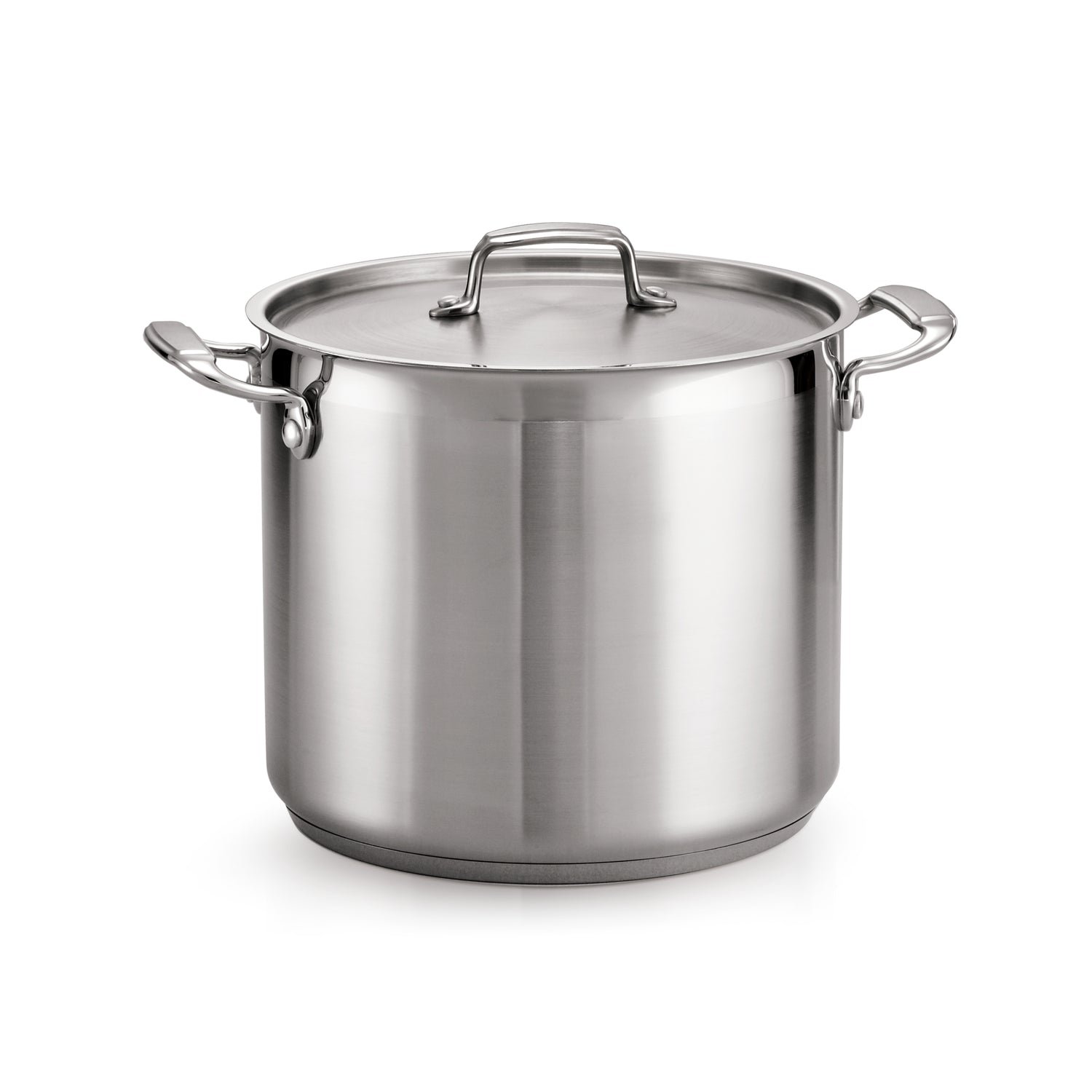 12 Quart Tri-Ply Base Stainless Steel Covered Stock Pot