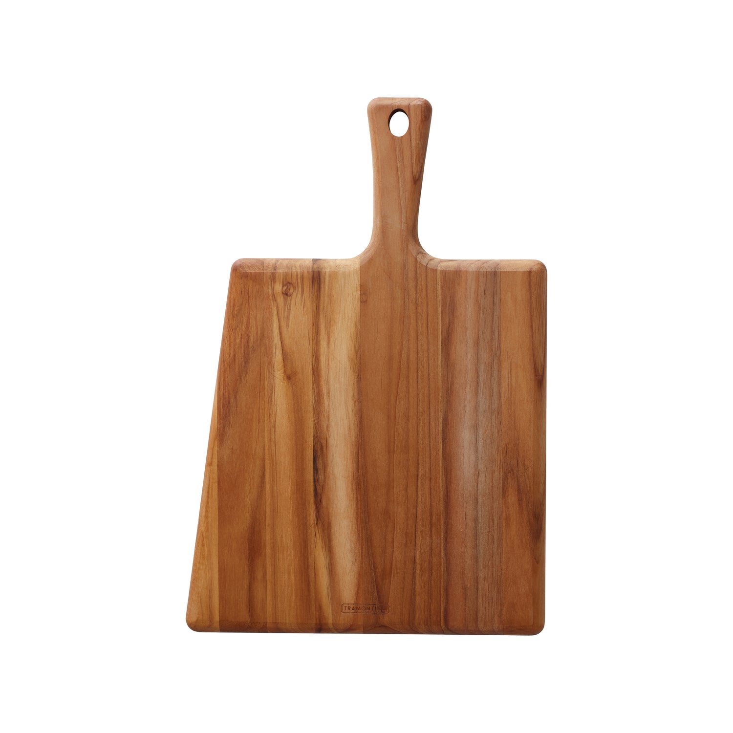 15.75 Inch x 10.5 Inch Rectangular Teak Cutting Board with Handle & Groove