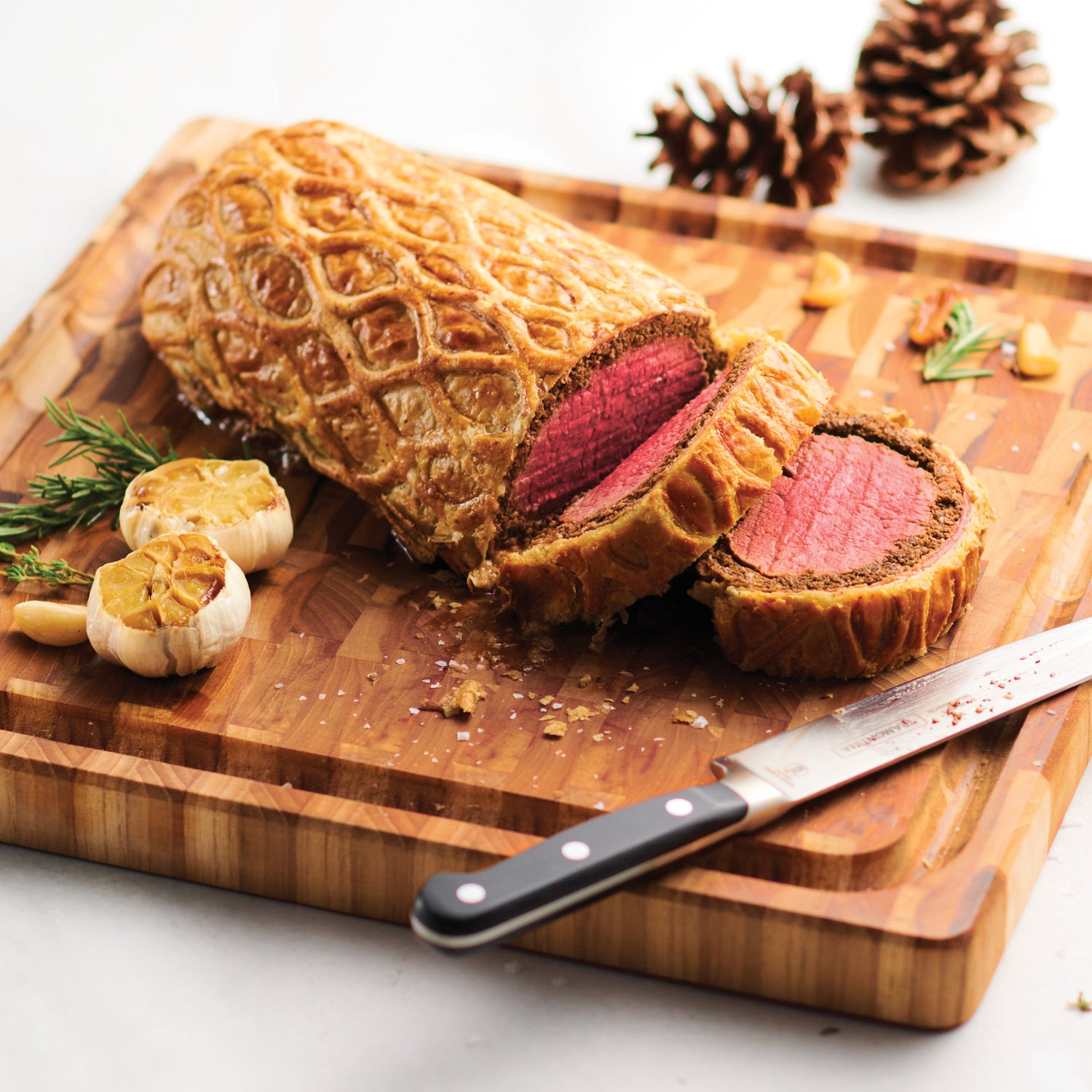 15.75 Inch x 15.75 Inch Square Teak End Grain Cutting Board