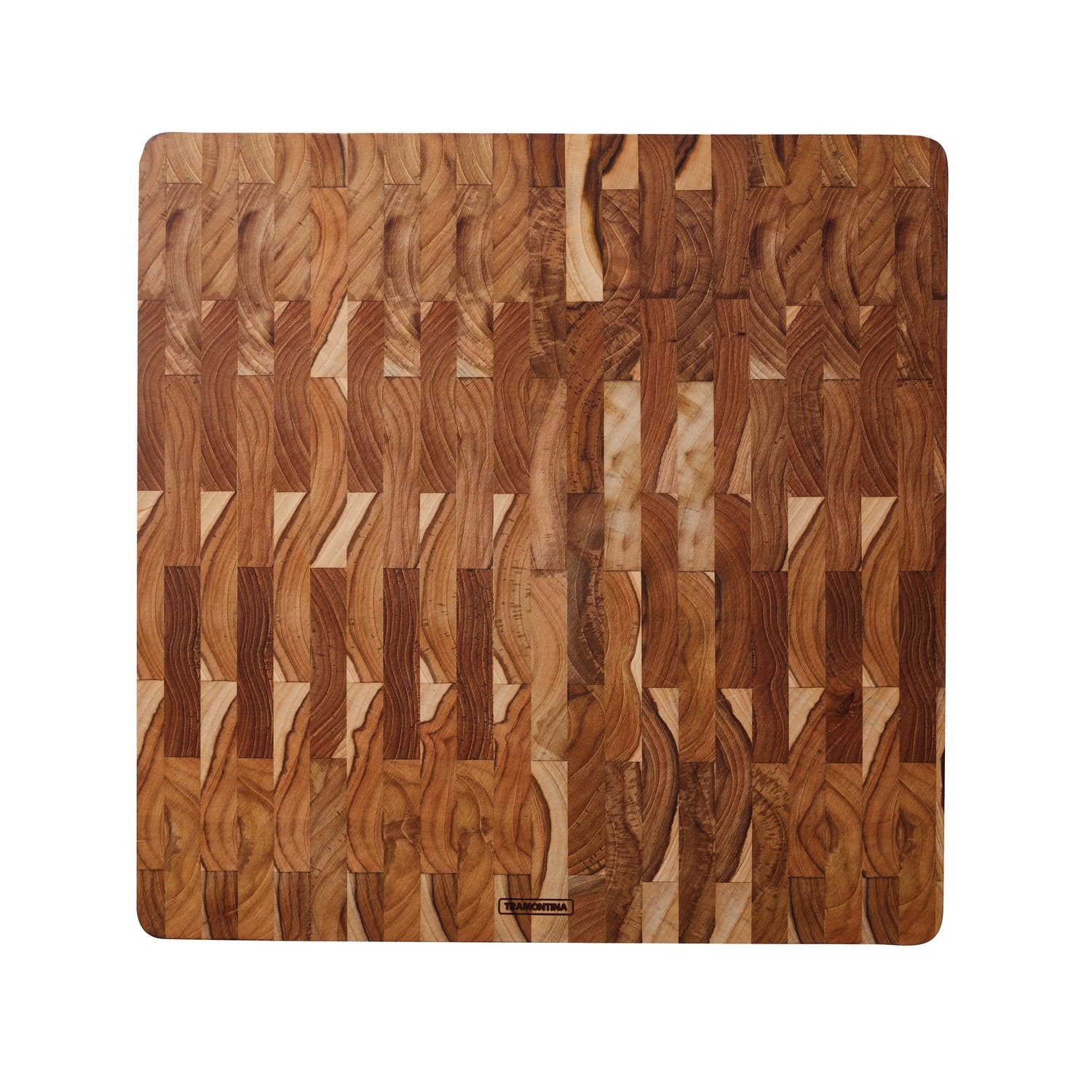 15.75 Inch x 15.75 Inch Square Teak End Grain Cutting Board