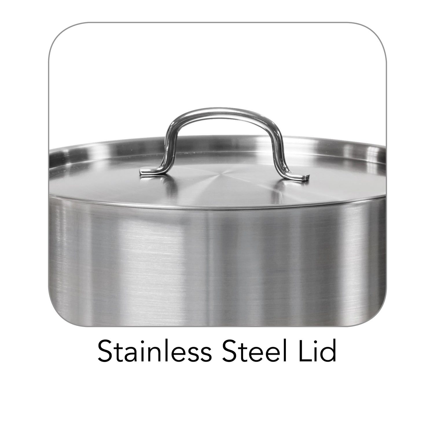 Pro Line Stainless Steel Covered Stock Pot